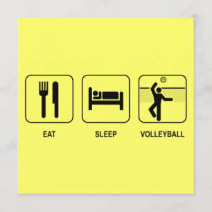 Eat Sleep Volleyball Einladung