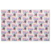 EAT SLEEP VOLLEYBALL USA PERSONALISIERT FABRIC STOFF (Fat Quarter (45,7 x 55,9 cm))