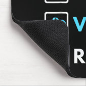 Eat Sleep Vr Repeat Funny Vr Gamer Boy Vr Athlete  Mousepad (Ecke)