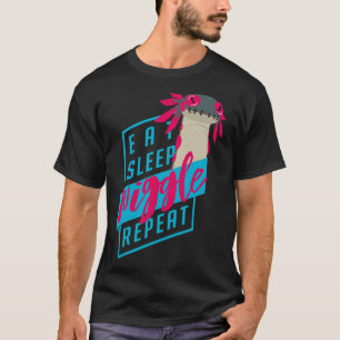Eat. Sleep. WIGGLE. Repeat. - Monster Hunter Desig T-Shirt