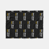 Eat Sleep Yeet Wiederholung Text Viral Phrase Yeet Fleecedecke (Vorderseite (Horizontal))