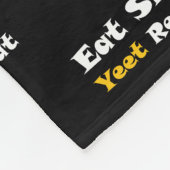 Eat Sleep Yeet Wiederholung Text Viral Phrase Yeet Fleecedecke (Ecke)