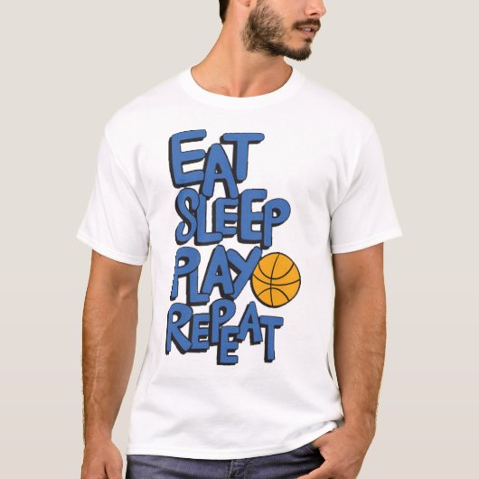Eat slepp play repeat T-Shirt (Vorderseite)