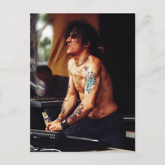 Eat Static @ Rainbow Festival Postcard Postkarte (Vorderseite)