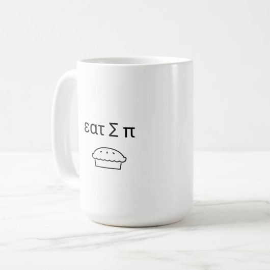 Eat sum pie mug kaffeetasse (Vorderseite Links)