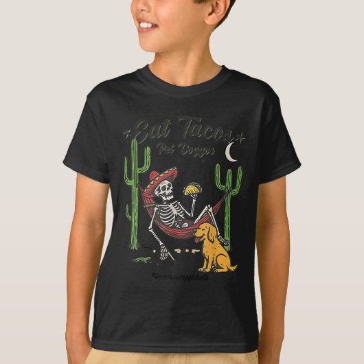 Eat Tacos Pet Doggos T-Shirt (Vorderseite)