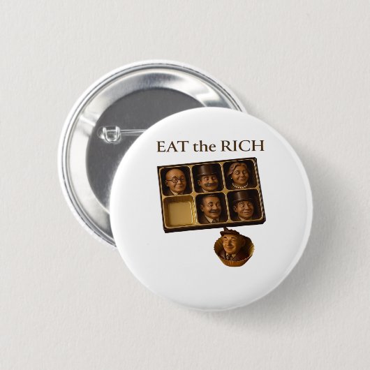 Eat The Rich Classic Button (Vorne & Hinten)