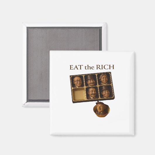Eat The Rich Classic Magnet (Vorderseite/Rückseite)