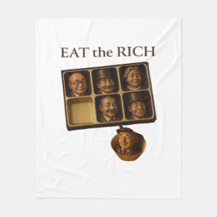 Eat The Rich Klassiker Fleecedecke