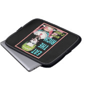 Eat The Rich, Not Cake Laptopschutzhülle (Vorne Knopf)