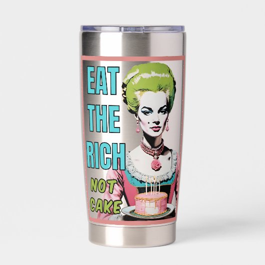 Eat The Rich, Not Cake Thermobecher (Rückseite)