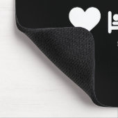 Eat Train Work Love Sleep Repeat Motivational Gym Mousepad (Ecke)