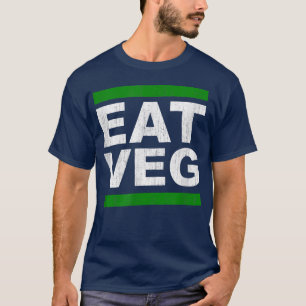 EAT VEG Vegan Vegetarian Herbivore Pflanze Based I T-Shirt