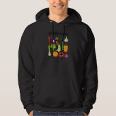 Eat your Veggies Retro 90s Style Vegetable Vegan Hoodie (Vorderseite)