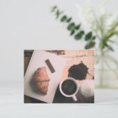 Eatables on a table postkarte (Stehend Vorderseite)