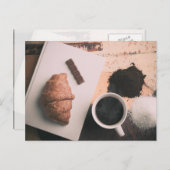 Eatables on a table postkarte (Vorne/Hinten)