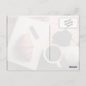 Eatables on a table postkarte (Rückseite)