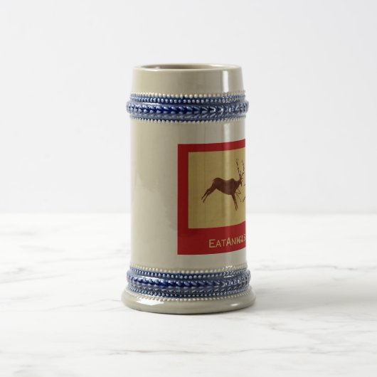 EatAnimals.com-Klassiker Stein Bierglas (Mittel)