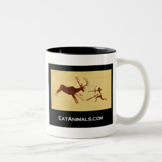 EatAnimals.com-Tasse Zweifarbige Tasse