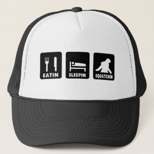Eatin Sleepin Squatchin Truckerkappe