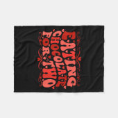 Eating Chocolate For Two Mom To Be Pregnancy Sayin Fleecedecke (Vorderseite (Horizontal))