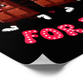 Eating Chocolate For Two Pregnancy Valentines Day  Poster (Ecke)