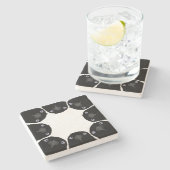 Eating Crow Stone Coaster Steinuntersetzer (Seitenansicht)