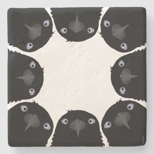 Eating Crow Stone Coaster Steinuntersetzer (Vorderseite)