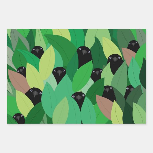 Eating Crow Wrapping Paper Sheets Geschenkpapier Set (Vorderseite 3)