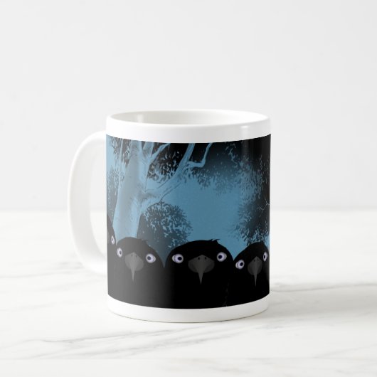 Eating Crows Spooky Tasse (Vorderseite Links)