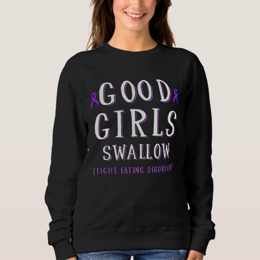 Eating Disorder Survivor Swallow Awareness Warrior Sweatshirt (Vorderseite)