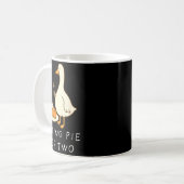 Eating E For Two Silly Goose Baby Announcement Mat Kaffeetasse (Vorderseite Links)