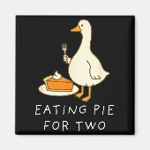 Eating E For Two Silly Goose Baby Announcement Mat Magnet (Vorne)