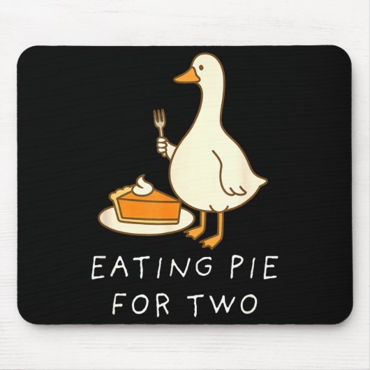 Eating E For Two Silly Goose Baby Announcement Mat Mousepad (Vorne)
