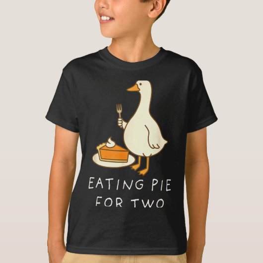 Eating E For Two Silly Goose Baby Announcement Mat T-Shirt (Vorderseite)