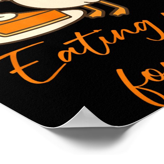 Eating E For Two Thanksgiving Pregnancy Announceme Poster (Ecke)