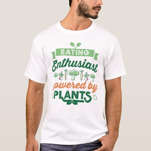 Eating Enthusiast powered by Pflanzgut Vegan Gift T-Shirt (Vorderseite)