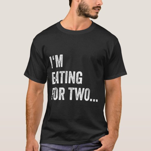 Eating For Two Drinking For Three Couples Shirts _ (Vorderseite)