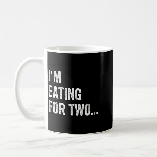 Eating For Two Drinking For Three Couples Shirts _ Kaffeetasse (Links)