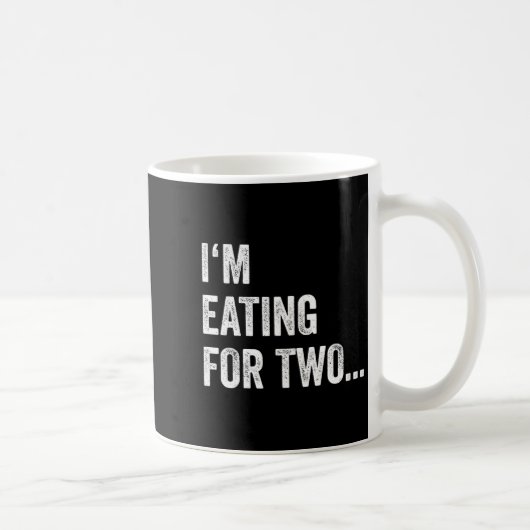 Eating For Two Drinking For Three Couples Shirts _ Kaffeetasse (Rechts)