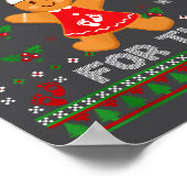 Eating For Two Pregnancy Announcement Ugly Sweater Poster (Ecke)