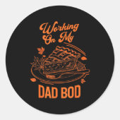 Eating For Two Thanksgiving Couples Pregnancy Anno Runder Aufkleber (Vorderseite)