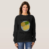 eating Fruits Pineapples Tropical Summer Fruits Sweatshirt (Vorne ganz)