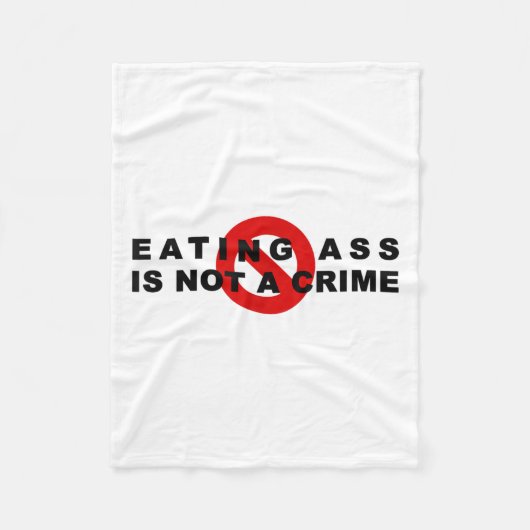 Eating Is Not A Crime Funny Quote Motivational Sar Fleecedecke (Vorderseite)