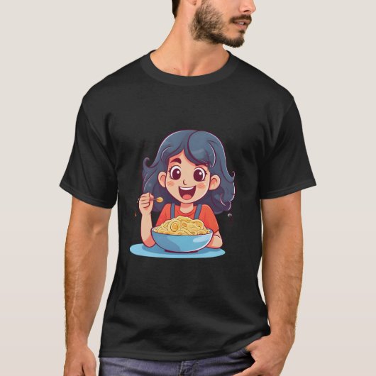 Eating Pasta Pasta T-Shirt (Vorderseite)