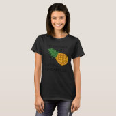 Eating Pineapples Ironic Fruit T-Shirt (Vorne ganz)