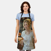 Eating Pizza Photo Personalize Customize Schürze (Getragen)