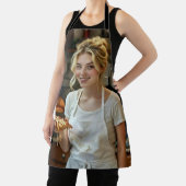 Eating Pizza Photo Personalize Customize Schürze (InSitu)