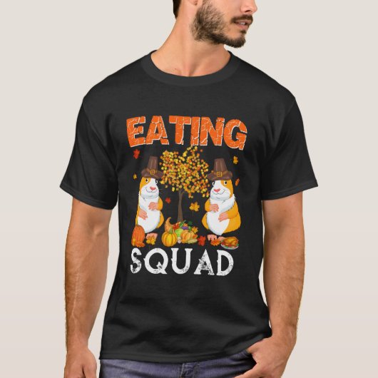 Eating Squad Erntedank Zwei Fall Guinea Schweine m T-Shirt (Vorderseite)