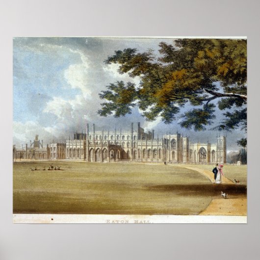 Eaton Hall, Eingang Front, von Ackermanns Repo Poster (Vorne)